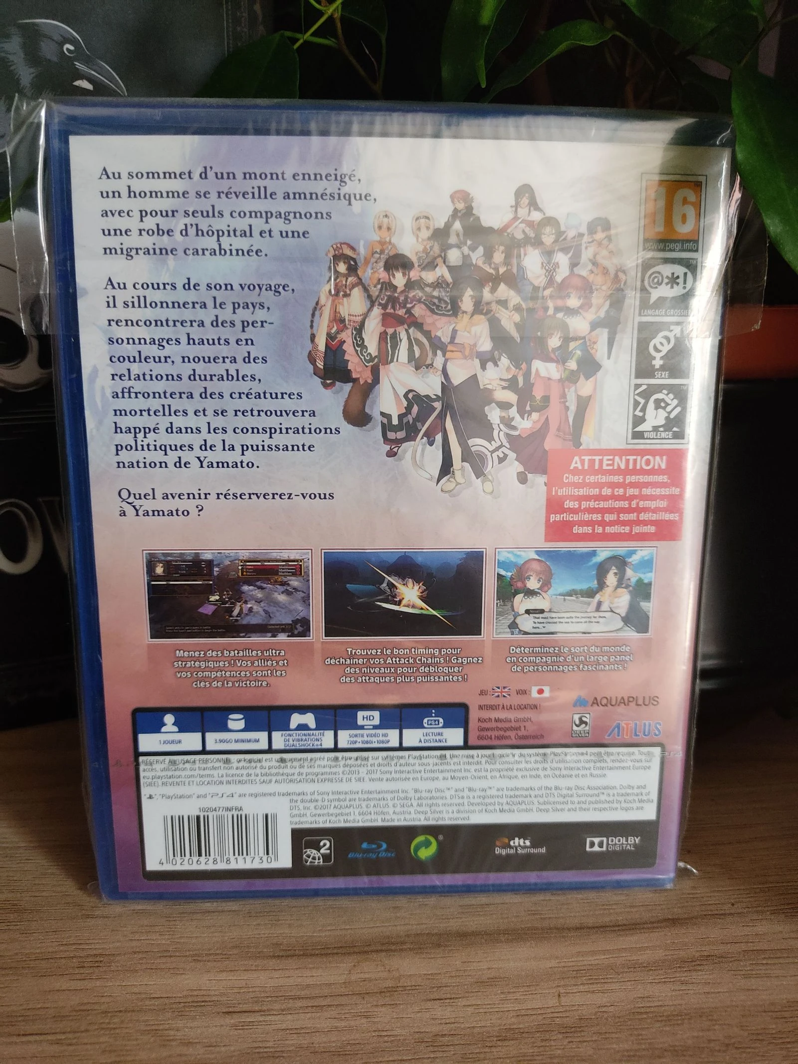 PS4 game Utawarerumono: Mask of Deception - New in blister pack – photo 2